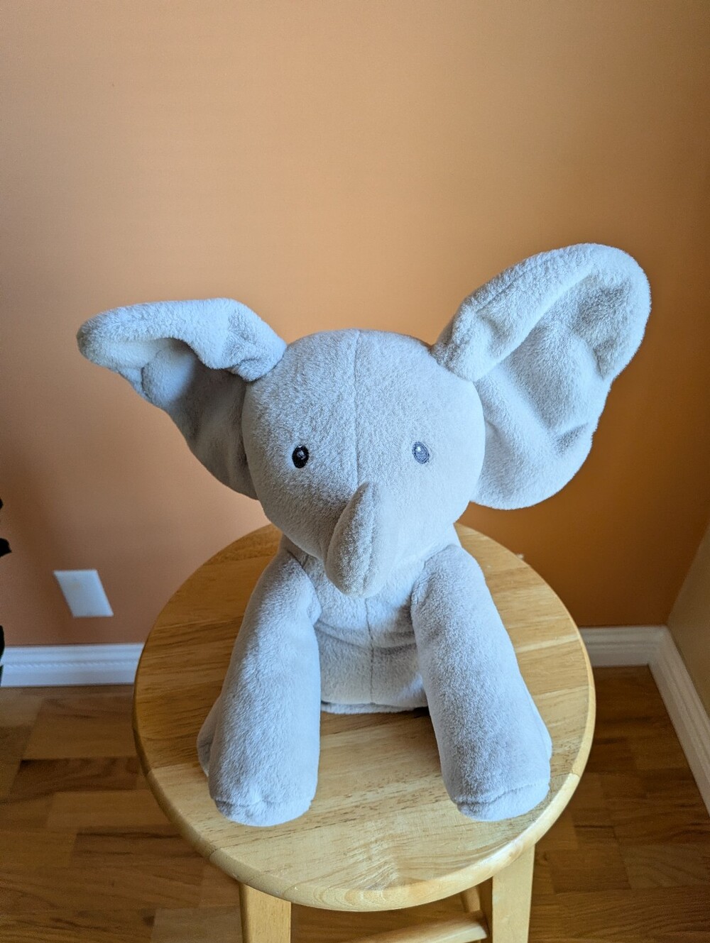 Baby GUND Plush Elephant Stuffed Animal - Soft Light Gray Comfort Toy
